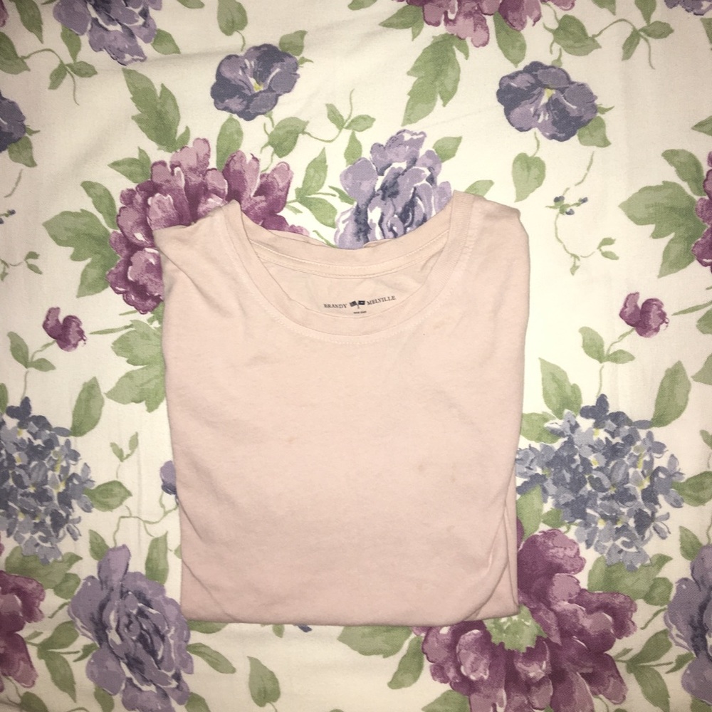Brandy Melville Baby Pink Tee